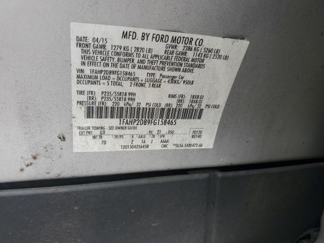 2015 FORD TAURUS SE 1FAHP2D89FG158465