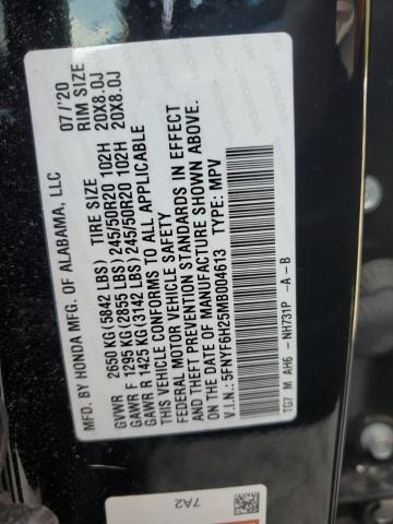 2021 HONDA PILOT SE #3287723185