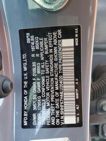 2020 HONDA CIVIC SPOR SHHFK7H44LU204020
