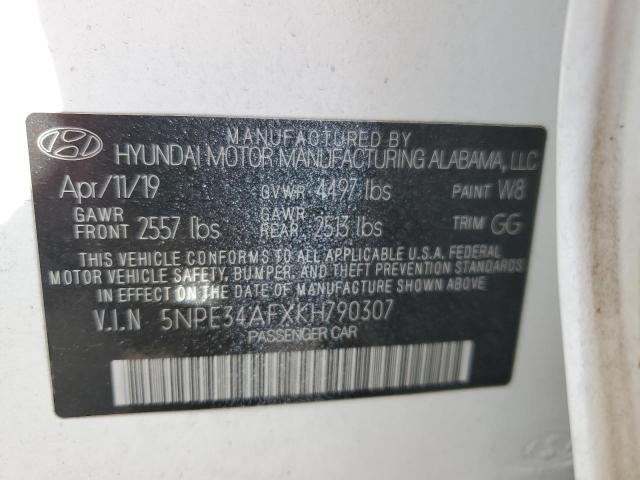 2019 HYUNDAI SONATA LIM 5NPE34AFXKH790307