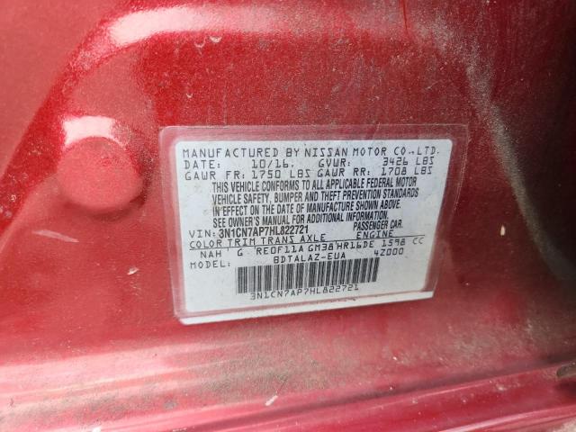 2017 NISSAN VERSA S - 3N1CN7AP7HL822721