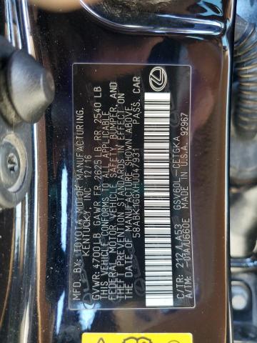 2017 LEXUS ES 350 #3286729292