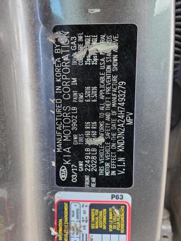 2017 KIA SOUL - KNDJN2A24H7493279