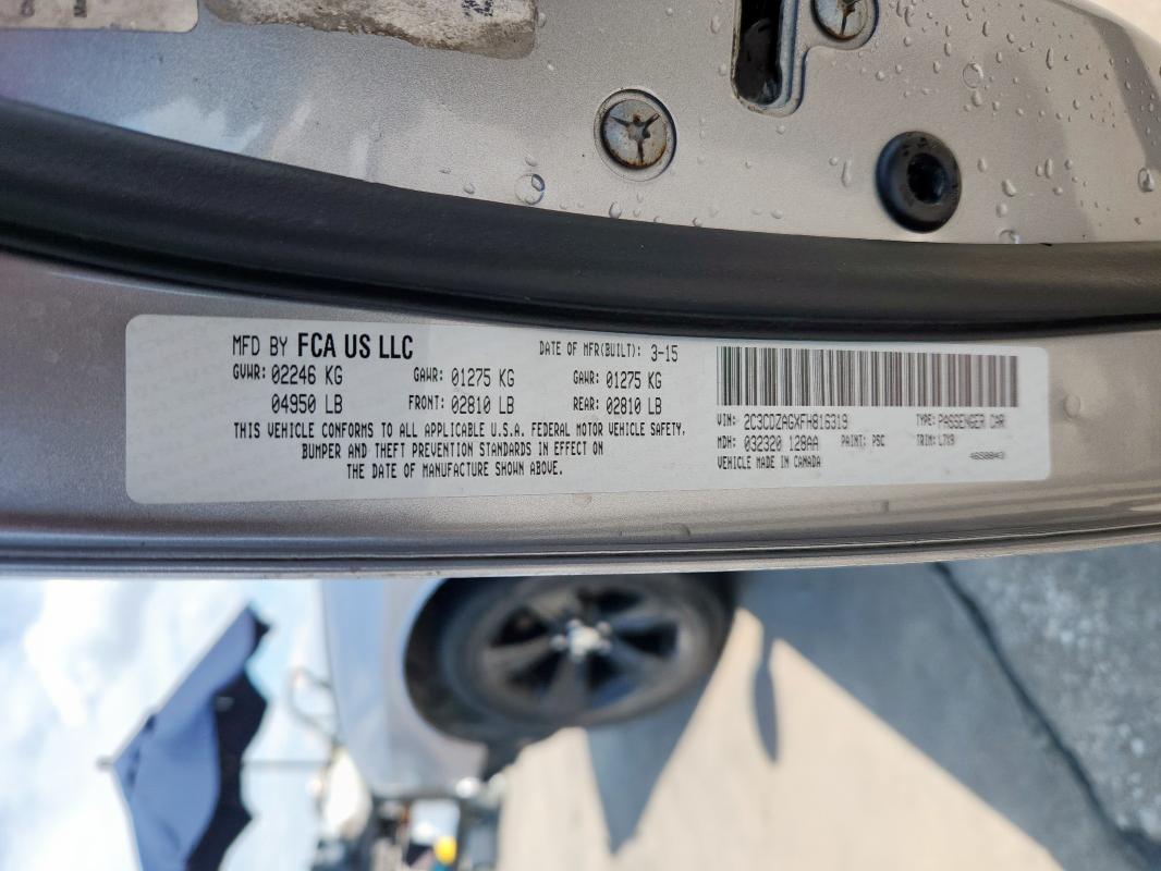 2015 DODGE CHALLENGER - 2C3CDZAGXFH816319