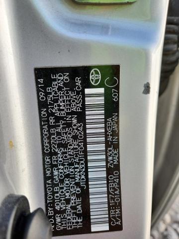 2015 TOYOTA PRIUS JTDKN3DU1F0410243