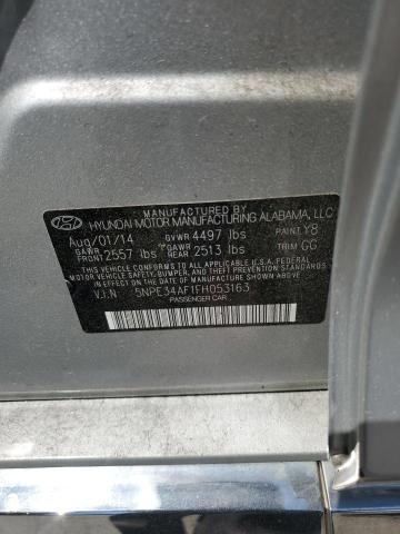 2015 HYUNDAI SONATA SPO 5NPE34AF1FH053163