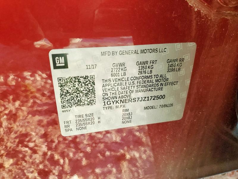 2018 CADILLAC XT5 PREMIUM LUXURY 1GYKNERS7JZ172500