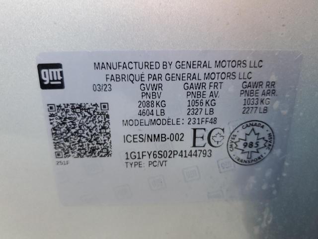 2023 CHEVROLET BOLT EUV L 1G1FY6S02P4144793