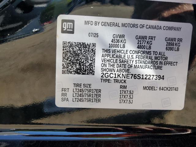 2025 CHEVROLET SILVERADO 2GC1KNE76S1227394