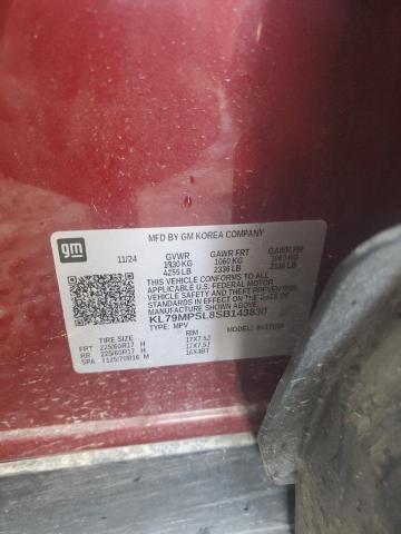 2025 CHEVROLET TRAILBLAZE KL79MPSL8SB143830