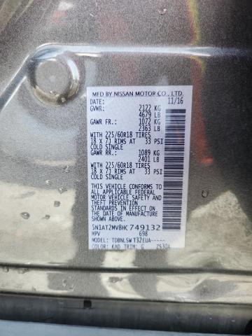 2017 NISSAN ROGUE SV 5N1AT2MV8HC749132