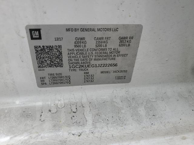 2018 CHEVROLET SILVERADO K2500 HEAVY DUTY 1GC2KUEG1JZ222656