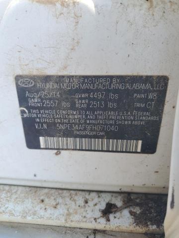 2015 HYUNDAI SONATA SPO 5NPE34AF9FH071040