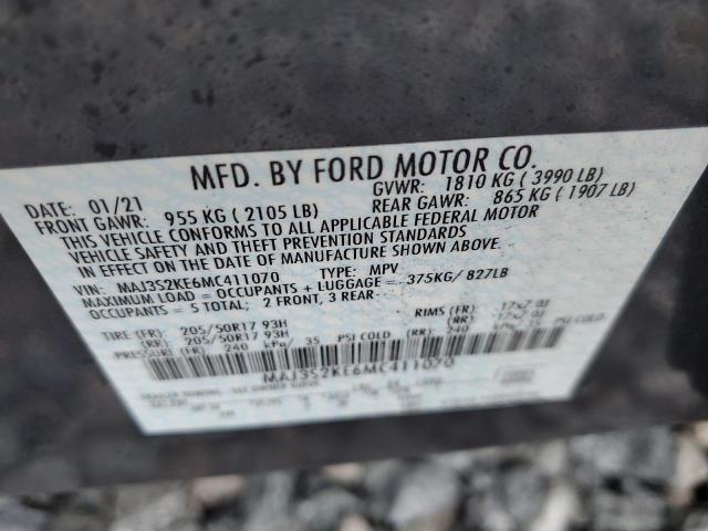 2021 FORD ECOSPORT T MAJ3S2KE6MC411070