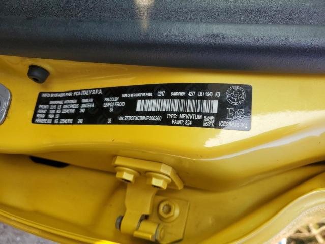 2017 FIAT 500X TREKK ZFBCFXCB8HP560260