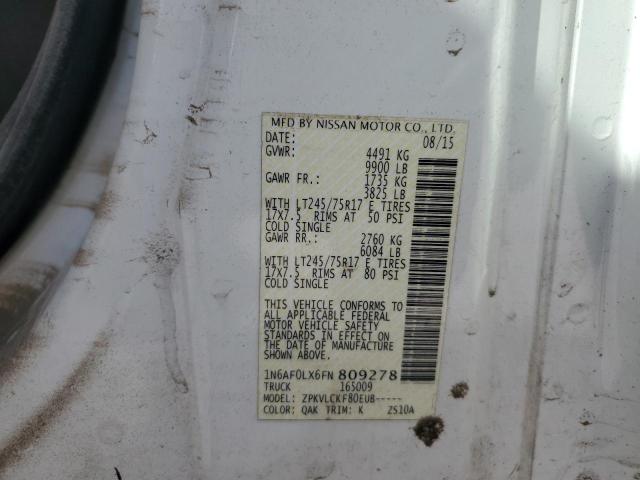2015 NISSAN NV 2500 #3301854999