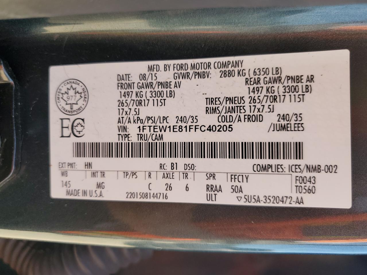 FORD F-150 SUPERCREW