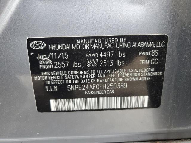 2015 HYUNDAI SONATA SE 5NPE24AF0FH250389