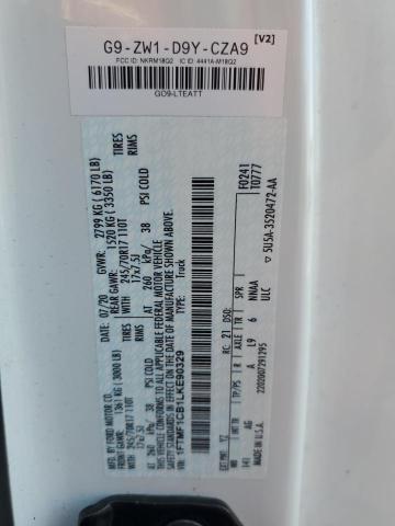2020 FORD F150 1FTMF1CB1LKE90329