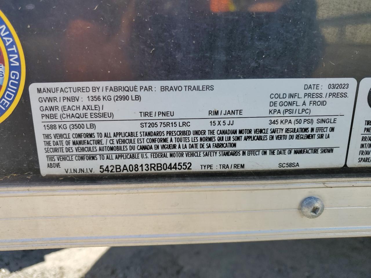 Lot #3240749155 2024 BRAVO UNKNOWN