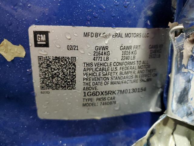 2021 CADILLAC CT5 LUXURY 1G6DX5RK7M0130154