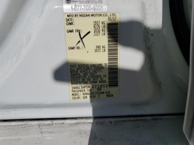 2017 NISSAN ALTIMA 2.5 #3286556156