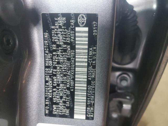 2016 TOYOTA CAMRY LE 4T1BF1FK6GU142180