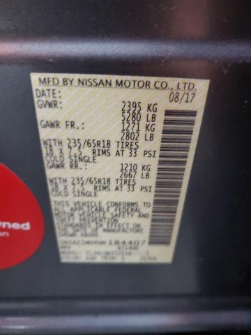 2017 NISSAN MURANO S - 5N1AZ2MH4HN184407