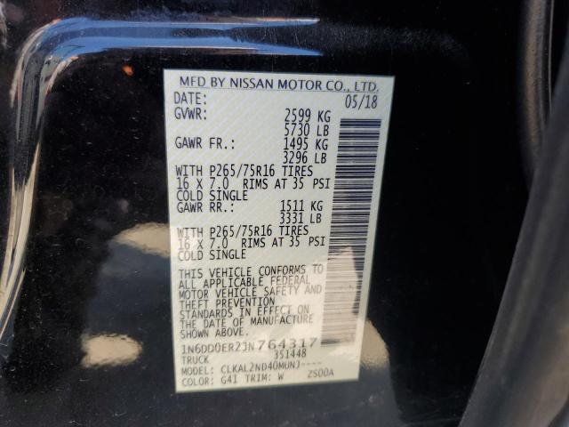 2018 NISSAN FRONTIER S 1N6DD0ER2JN764317