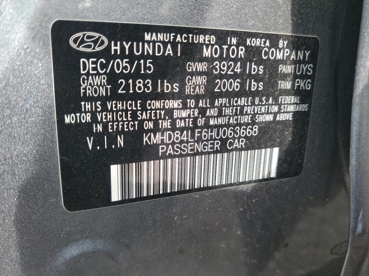 HYUNDAI ELANTRA SE