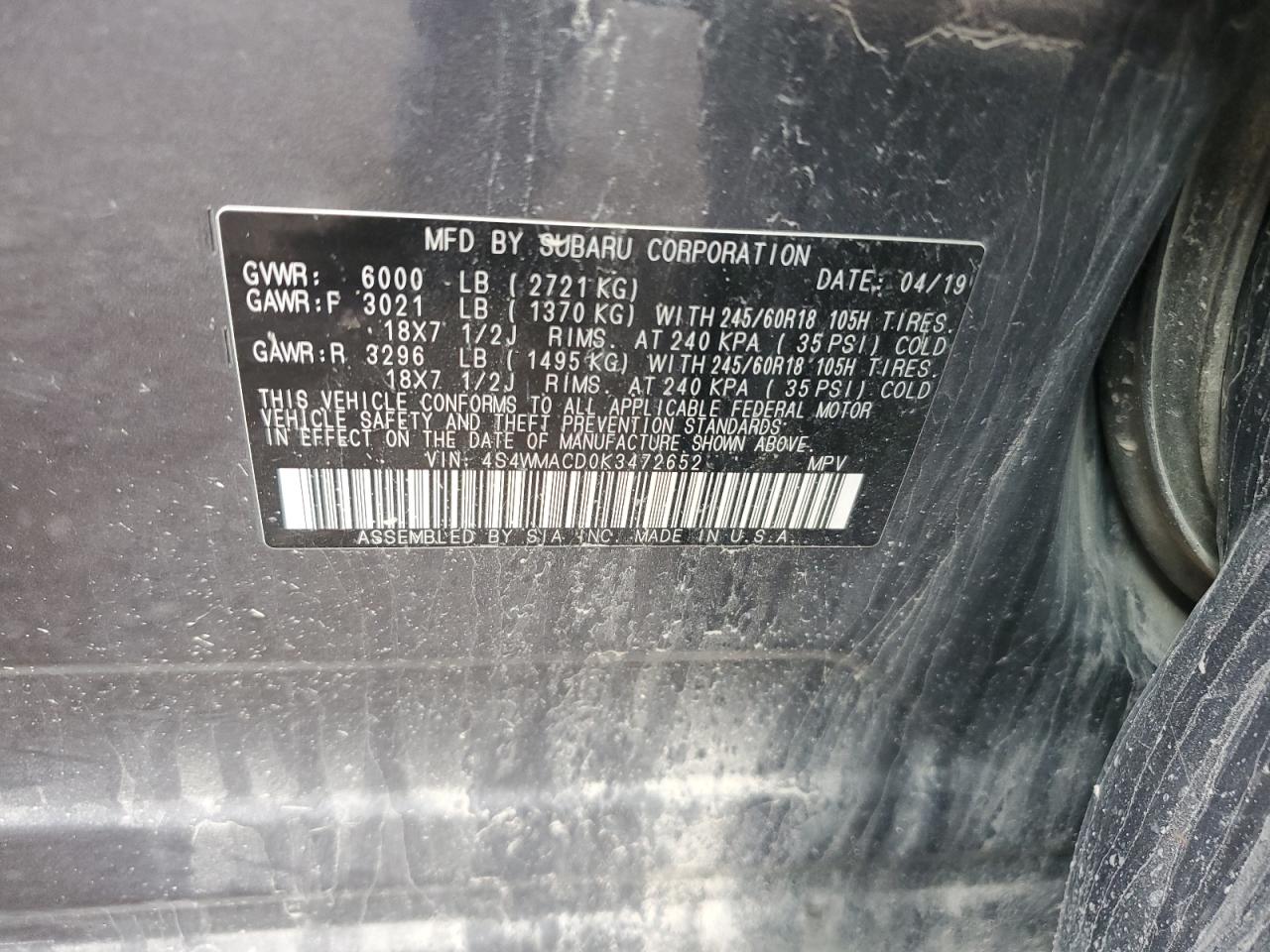 SUBARU ASCENT PREMIUM