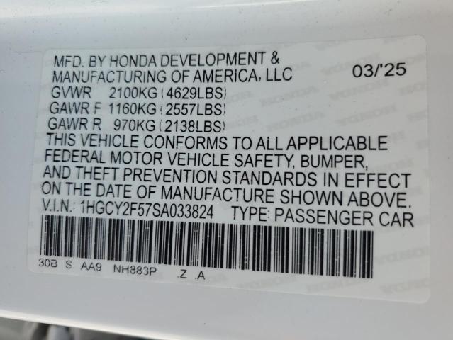 2025 HONDA ACCORD HYBRID SPORT - 1HGCY2F57SA033824