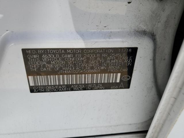 2019 LEXUS IS 300 JTHBA1D25K5088801