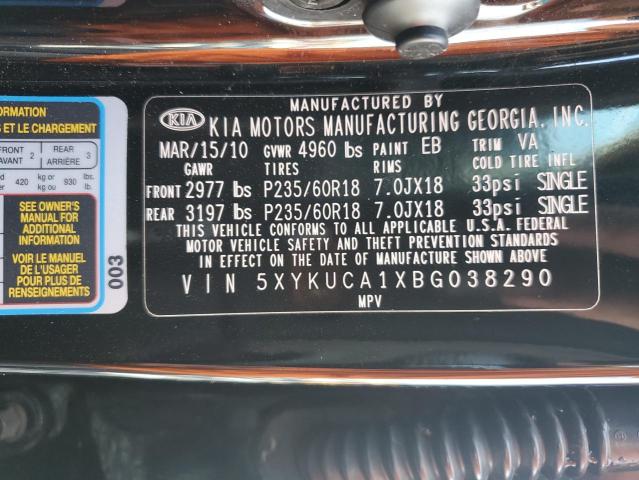 2011 KIA SORENTO EX - 5XYKUCA1XBG038290