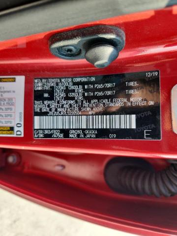 2020 TOYOTA 4RUNNER SR JTEZU5JR7L5220504