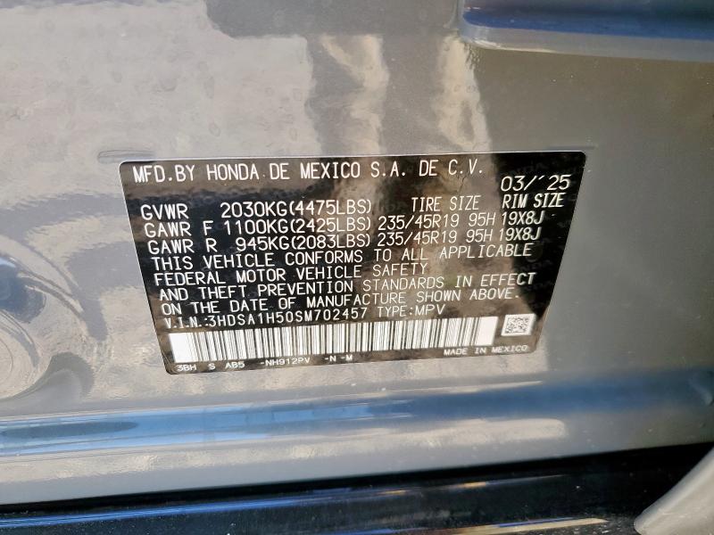 2025 ACURA ADX A-SPEC 3HDSA1H50SM702457