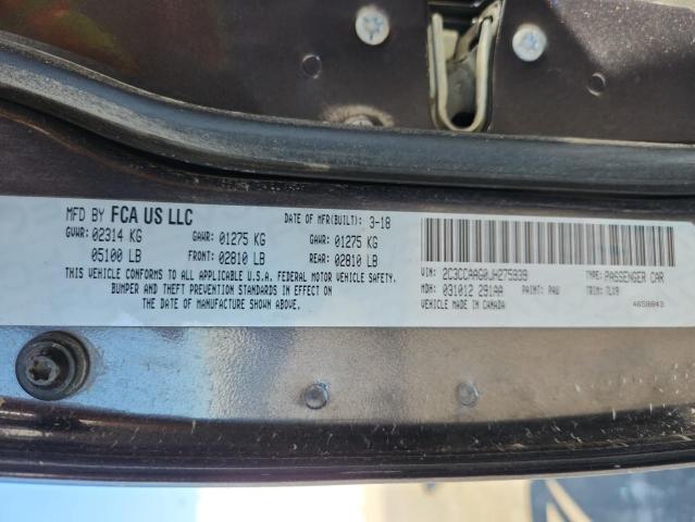 2018 CHRYSLER 300 TOURIN 2C3CCAAG0JH275939