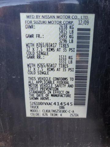 2010 SUZUKI EQUATOR SP - 5Z61D0FVXAC414545