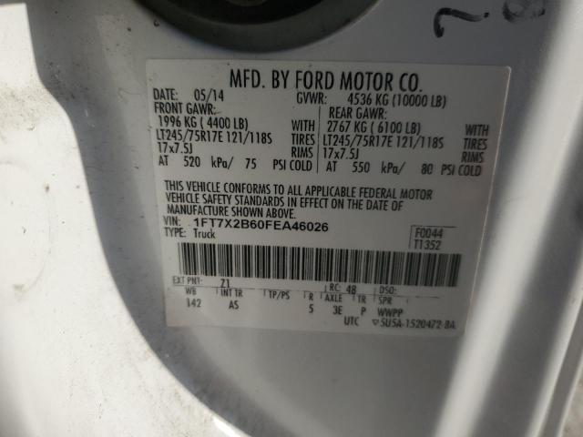 2015 FORD F250 SUPER 1FT7X2B60FEA46026