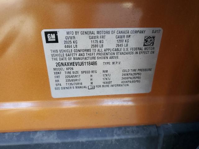 2018 CHEVROLET EQUINOX LS 2GNAXHEV0J6118486