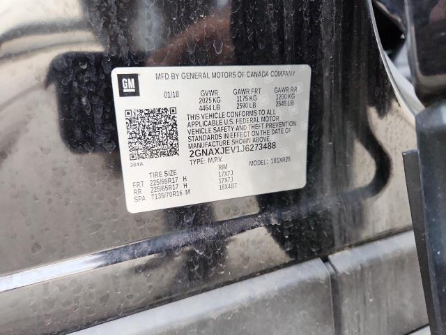 2018 CHEVROLET EQUINOX LT 2GNAXJEV1J6273488