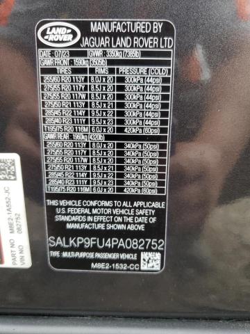 2023 LAND ROVER RANGE ROVE - SALKP9FU4PA082752