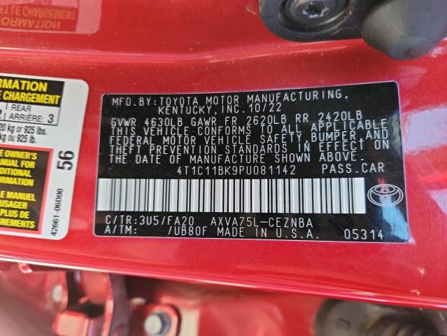 2023 TOYOTA CAMRY LE 4T1C11BK9PU081142