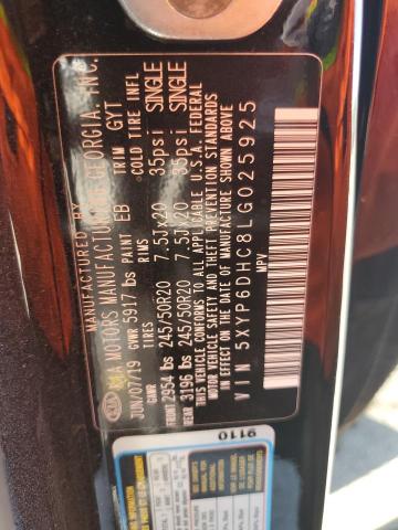 2020 KIA TELLURIDE 5XYP6DHC8LG025925