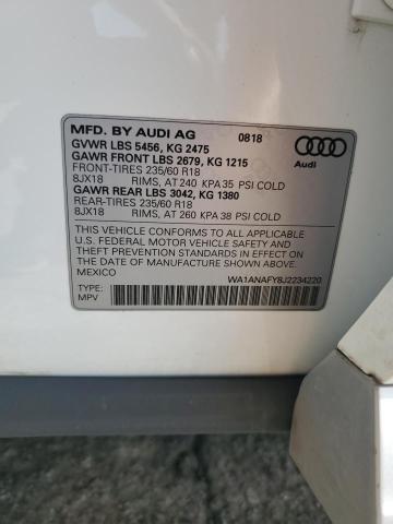 2018 AUDI Q5 PREMIUM - WA1ANAFY8J2234220