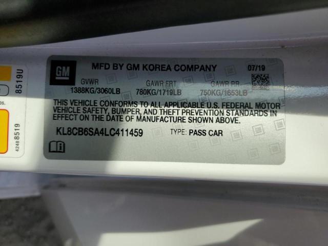 2020 CHEVROLET SPARK LS - KL8CB6SA4LC411459