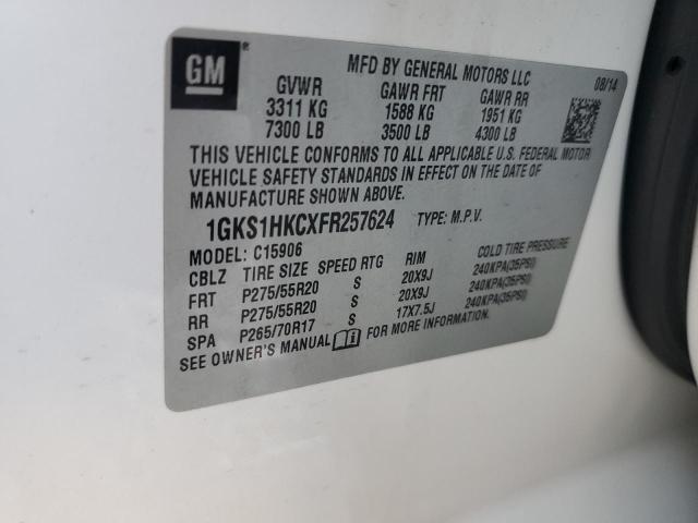 2015 GMC YUKON XL C 1GKS1HKCXFR257624