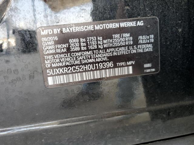 2017 BMW X5 SDRIVE3 - 5UXKR2C52H0U19396