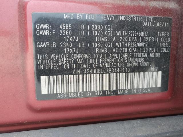 2011 SUBARU OUTBACK 2. #3239326174