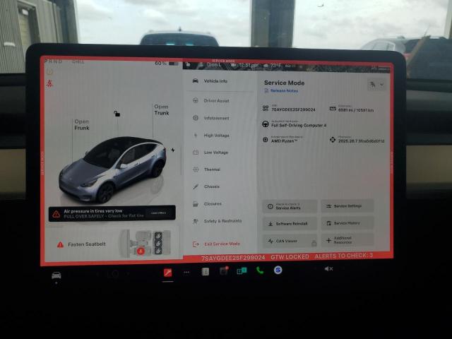2025 TESLA MODEL Y 7SAYGDEE2SF299024